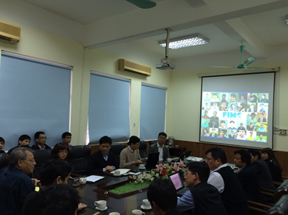 TS. Bùi Quang Hưng giới thiệu về đội ngũ nhân lực của Trung tâm FIMO được đào tạo và xây dựng trong hơn 1 năm phát triển